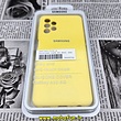 قاب گوشی Galaxy A32 5G سامسونگ سیلیکونی اورجینال سورا SORA پاک کنی درجه یک زیربسته محافظ لنز دار زرد کد 280