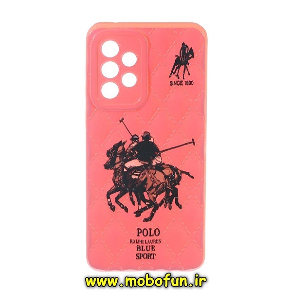 قاب گوشی Galaxy A73 5G سامسونگ ژله ای شبکه ای طرح دار پولو POLO محافظ لنز دار کد 255