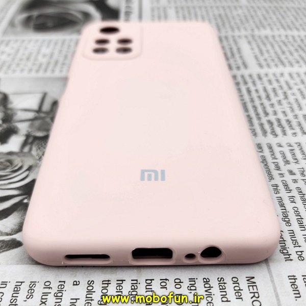 قاب گوشی Xiaomi Poco M4 Pro 5G شیائومی سیلیکونی اورجینال سورا SORA پاک کنی درجه یک زیربسته محافظ لنز دار کرم کد 82