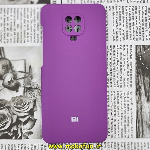 قاب گوشی Redmi Note 9s - Redmi Note 9 Pro شیائومی سیلیکونی اورجینال سورا SORA پاک کنی درجه یک زیربسته محافظ لنز دار بنفش کد 635