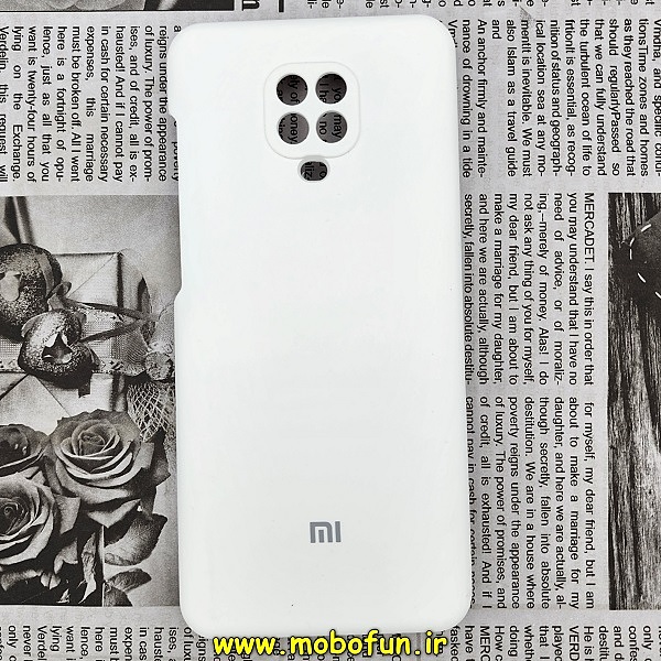 قاب گوشی Redmi Note 9s - Redmi Note 9 Pro شیائومی سیلیکونی اورجینال سورا SORA پاک کنی درجه یک زیربسته محافظ لنز دار سفید کد 637
