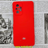 قاب گوشی Xiaomi Redmi Note 10 Pro 4G - Redmi Note 10 Pro Max شیائومی سیلیکونی اورجینال سورا SORA پاک کنی درجه یک زیربسته محافظ لنز دار قرمز کد 364