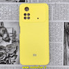 قاب گوشی Poco M4 Pro 4G شیائومی سیلیکونی اورجینال سورا SORA پاک کنی درجه یک زیربسته محافظ لنز دار زرد کد 85