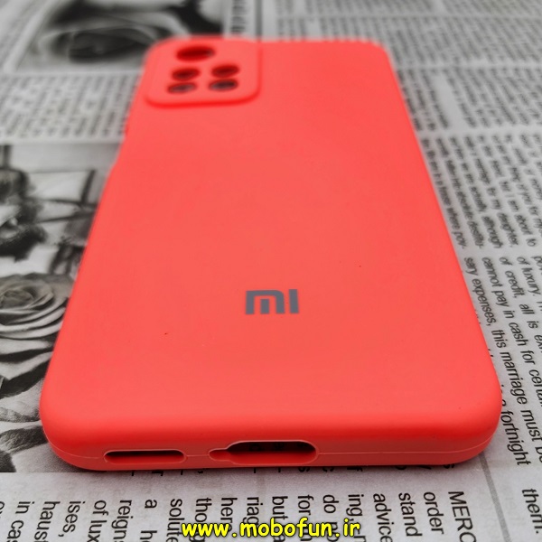 قاب گوشی Xiaomi Redmi Note 11 Pro Plus شیائومی سیلیکونی اورجینال سورا SORA پاک کنی درجه یک زیربسته محافظ لنز دار گلبهی تیره کد 61