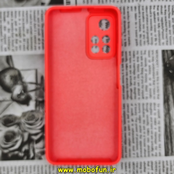 قاب گوشی Xiaomi Redmi Note 11 Pro Plus شیائومی سیلیکونی اورجینال سورا SORA پاک کنی درجه یک زیربسته محافظ لنز دار گلبهی تیره کد 61