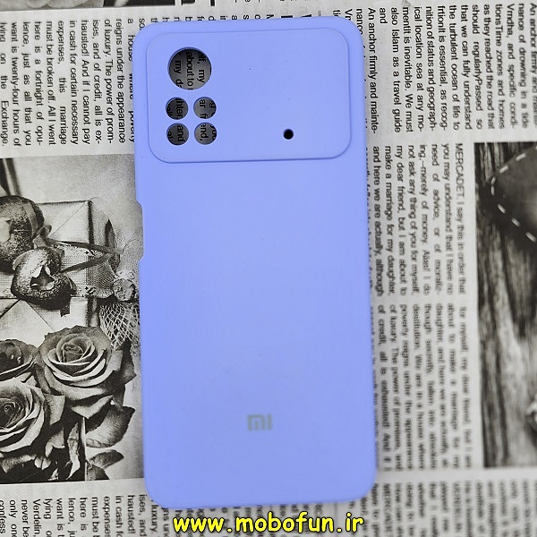 قاب گوشی Poco X4 Pro 5G شیائومی سیلیکونی اورجینال سورا SORA پاک کنی درجه یک زیربسته محافظ لنز دار یاسی کد 299