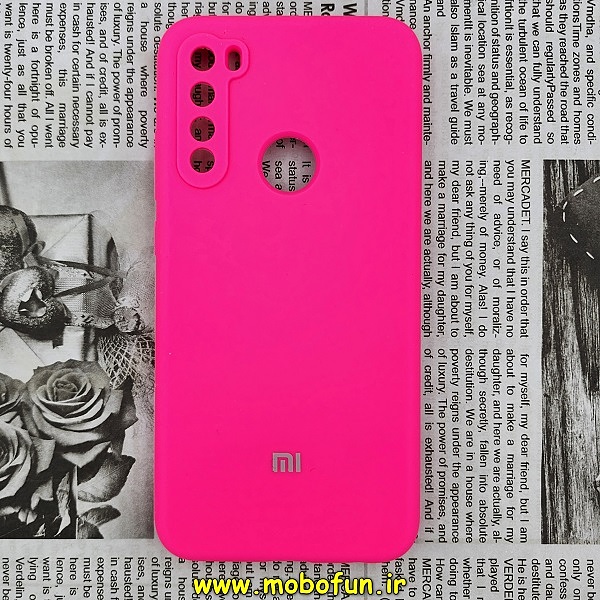 قاب گوشی Redmi Note 8 - Redmi Note 8 2021 شیائومی سیلیکونی اورجینال سورا SORA پاک کنی درجه یک زیربسته محافظ لنز دار صورتی فانتزی کد 590