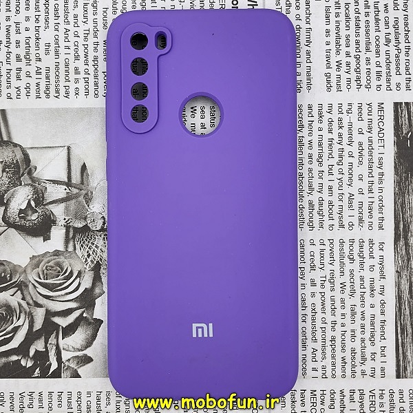 قاب گوشی Redmi Note 8 - Redmi Note 8 2021 شیائومی سیلیکونی اورجینال سورا SORA پاک کنی درجه یک زیربسته محافظ لنز دار ارغوانی کد 599