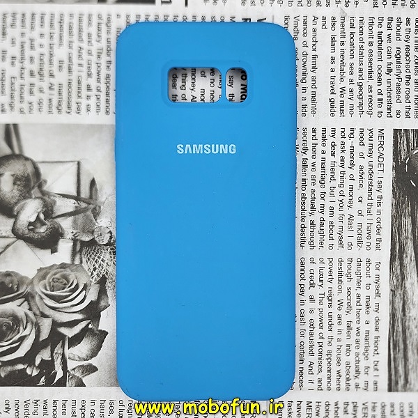 قاب گوشی Galaxy S8 Plus سامسونگ سیلیکونی اورجینال سورا SORA پاک کنی درجه یک زیربسته آبی کد 69