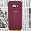 قاب گوشی Galaxy S8 Plus سامسونگ سیلیکونی اورجینال سورا SORA پاک کنی درجه یک زیربسته عنابی کد 72