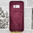 قاب گوشی Galaxy S8 Plus سامسونگ سیلیکونی اورجینال سورا SORA پاک کنی درجه یک زیربسته عنابی کد 72