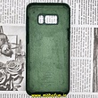 قاب گوشی Galaxy S8 Plus سامسونگ سیلیکونی اورجینال سورا SORA پاک کنی درجه یک زیربسته سبز یشمی کد 73