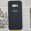 قاب گوشی Galaxy S8 Plus سامسونگ سیلیکونی اورجینال سورا SORA پاک کنی درجه یک زیربسته مشکی کد 77