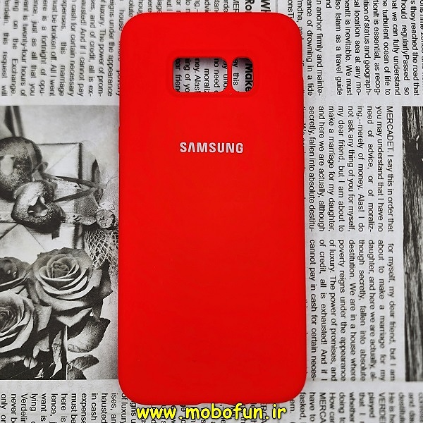قاب گوشی Galaxy S8 Plus سامسونگ سیلیکونی اورجینال سورا SORA پاک کنی درجه یک زیربسته قرمز کد 80