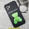 قاب گوشی iPhone 11 Pro آیفون سیلیکونی ژله ای طرح خرسی تدی TEDi محافظ لنز دار مشکی کد 242