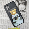 قاب گوشی iPhone 11 Pro آیفون سیلیکونی ژله ای طرح خرسی تدی TEDi محافظ لنز دار مشکی کد 246