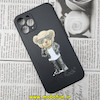 قاب گوشی iPhone 11 Pro آیفون سیلیکونی ژله ای طرح خرسی تدی TEDi محافظ لنز دار مشکی کد 249