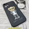 قاب گوشی iPhone 11 Pro آیفون سیلیکونی ژله ای طرح خرسی تدی TEDi محافظ لنز دار مشکی کد 249