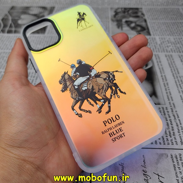 قاب گوشی iPhone 11 Pro Max آیفون طرح ضدضربه هولوگرامی لنز رنگی هفت رنگ POLO پولو کد 416