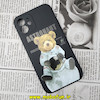قاب گوشی iPhone 12 آیفون سیلیکونی ژله ای طرح خرسی تدی TEDi محافظ لنز دار مشکی کد 642