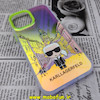 قاب گوشی iPhone 12 Pro Max آیفون طرح ضدضربه هولوگرامی لنز رنگی هفت رنگ کارل لاجرفلد KARL LAGERFELD کد 429
