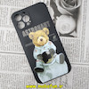 قاب گوشی iPhone 12 Pro Max آیفون سیلیکونی ژله ای طرح خرسی تدی TEDi محافظ لنز دار مشکی کد 454