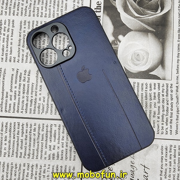 قاب گوشی iPhone 13 Pro آیفون اورجینال دادوو 2023 طرح هارد HARD چرمی محافظ لنز دار سرمه ای کد 250