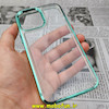 قاب گوشی iPhone 13 Pro Max آیفون طرح پشت طلق شیشه ای شفاف اورجینال برند CASE MATE سبز روشن کد 349