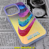 قاب گوشی iPhone 14 آیفون طرح ضدضربه هولوگرامی لنز رنگی هفت رنگ نایکی NIKE کد 14