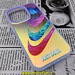 قاب گوشی iPhone 14 آیفون طرح ضدضربه هولوگرامی لنز رنگی هفت رنگ نایکی NIKE کد 14