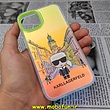 قاب گوشی iPhone 14 آیفون طرح ضدضربه هولوگرامی لنز رنگی هفت رنگ کارل لاجرفلد KARL LAGERFELD کد 20