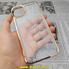 قاب گوشی iPhone 14 Max آیفون طرح پشت طلق شیشه ای شفاف اورجینال برند CASE MATE طلایی کد 17