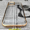 قاب گوشی iPhone 14 Max آیفون طرح پشت طلق شیشه ای شفاف اورجینال برند CASE MATE طلایی کد 17