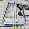 قاب گوشی iPhone 14 Max آیفون طرح پشت طلق شیشه ای شفاف اورجینال برند CASE MATE آبی کد 19
