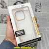 قاب گوشی iPhone 14 Pro آیفون طرح پشت طلق شیشه ای شفاف اورجینال برند CASE MATE طلایی کد 39