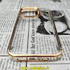 قاب گوشی iPhone 14 Pro آیفون طرح پشت طلق شیشه ای شفاف اورجینال برند CASE MATE طلایی کد 39
