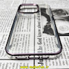 قاب گوشی iPhone 14 Pro آیفون طرح پشت طلق شیشه ای شفاف اورجینال برند CASE MATE مشکی کد 40