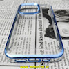 قاب گوشی iPhone 14 Pro آیفون طرح پشت طلق شیشه ای شفاف اورجینال برند CASE MATE آبی کد 42
