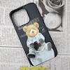 قاب گوشی iPhone 14 Pro آیفون سیلیکونی ژله ای طرح خرسی تدی TEDi مشکی کد 58