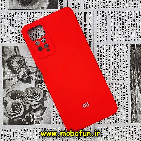 قاب گوشی Xiaomi Redmi Note 11 Pro 4G Global - Redmi Note 11 Pro 5G Global شیائومی سیلیکونی اورجینال سورا SORA پاک کنی درجه یک زیربسته محافظ لنز دار قرمز کد 244