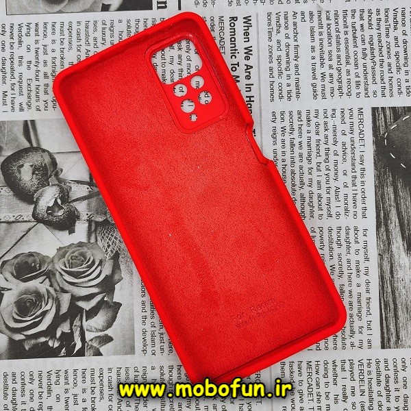 قاب گوشی Xiaomi Redmi Note 11 Pro 4G Global - Redmi Note 11 Pro 5G Global شیائومی سیلیکونی اورجینال سورا SORA پاک کنی درجه یک زیربسته محافظ لنز دار قرمز کد 244