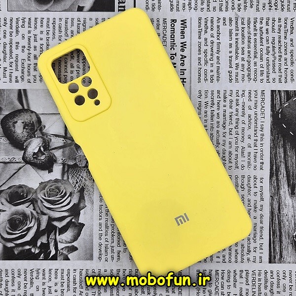 قاب گوشی Xiaomi Redmi Note 11 Pro 4G Global - Redmi Note 11 Pro 5G Global شیائومی سیلیکونی اورجینال سورا SORA پاک کنی درجه یک زیربسته محافظ لنز دار زرد کد 245