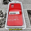 قاب گوشی Redmi Note 11 4G - Redmi Note 11S شیائومی سیلیکونی اورجینال سورا SORA پاک کنی درجه یک زیربسته محافظ لنز دار قرمز کد 317