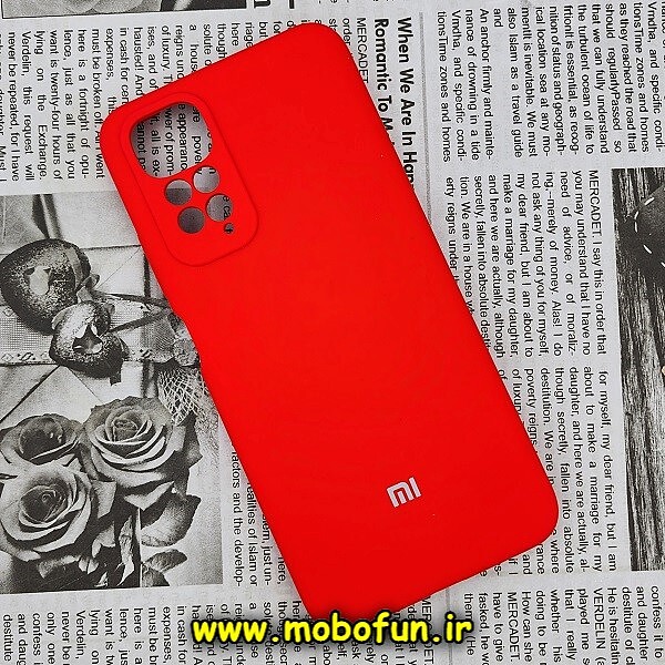 قاب گوشی Redmi Note 11 4G - Redmi Note 11S شیائومی سیلیکونی اورجینال سورا SORA پاک کنی درجه یک زیربسته محافظ لنز دار قرمز کد 317