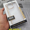 قاب گوشی iPhone 14 Pro Max آیفون طرح پشت طلق شیشه ای شفاف اورجینال برند CASE MATE طلایی کد 77