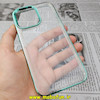 قاب گوشی iPhone 14 Pro Max آیفون طرح پشت طلق شیشه ای شفاف اورجینال برند CASE MATE سبز روشن کد 79