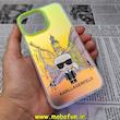 قاب گوشی iPhone 14 Pro Max آیفون طرح ضدضربه هولوگرامی لنز رنگی هفت رنگ کارل لاجرفلد KARL LAGERFELD کد 84