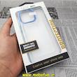 قاب گوشی iPhone 14 Pro Max آیفون طرح پشت طلق شیشه ای شفاف اورجینال برند CASE MATE آبی کد 91