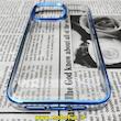 قاب گوشی iPhone 14 Pro Max آیفون طرح پشت طلق شیشه ای شفاف اورجینال برند CASE MATE آبی کد 91