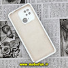 قاب گوشی Redmi 10C - Poco C40 شیائومی سیلیکونی اورجینال سورا SORA پاک کنی درجه یک زیربسته محافظ لنز دار سفید کد 89